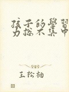 孩子的学习注意力总不集中