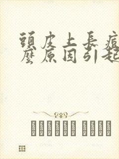 头皮上长痘痘什么原因引起的