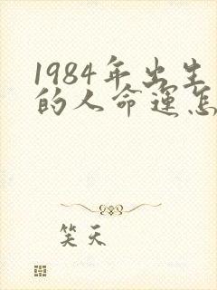 1984年出生的人命运怎么样封面