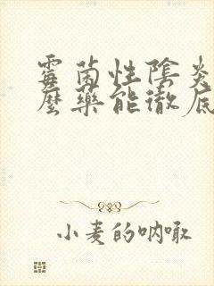 霉菌性阴炎用什么药能彻底治封面