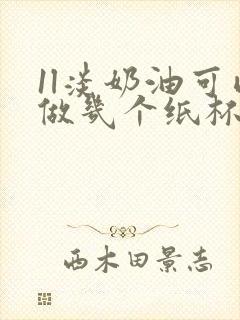 1l淡奶油可以做几个纸杯蛋糕