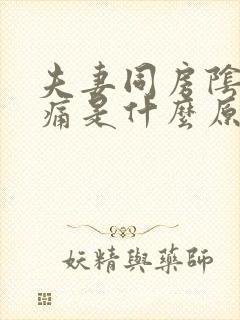 夫妻同房阴道疼痛是什么原因