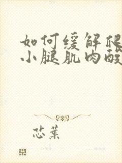 如何缓解爬山后小腿肌肉酸痛