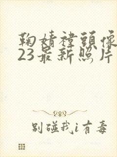 鞠婧祎头像2023最新照片