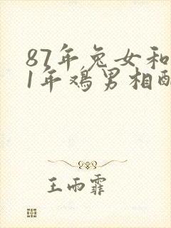87年兔女和81年鸡男相配婚姻如何封面