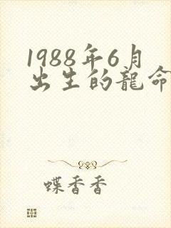 1988年6月出生的龙命运如何
