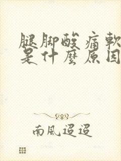 腿脚酸痛软无力是什么原因引起的