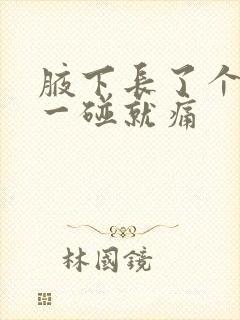 腋下长了个小包一碰就痛