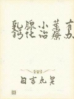 乳腺小叶有增生钙化治疗办法封面