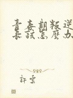 青春期叛逆期家长该怎么办