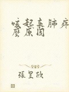 咳起来肺疼是什么原因