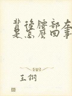 背后腰部左边疼是怎么回事封面