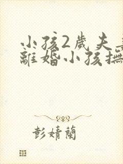 小孩2岁夫妻要离婚小孩抚养权归谁呢