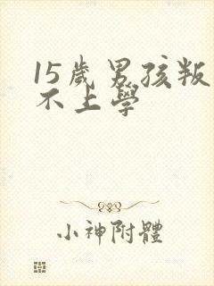 15岁男孩叛逆不上学