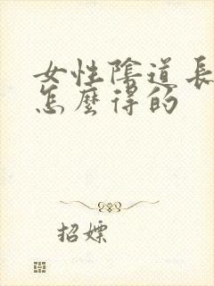 女性阴道长疣是怎么得的封面