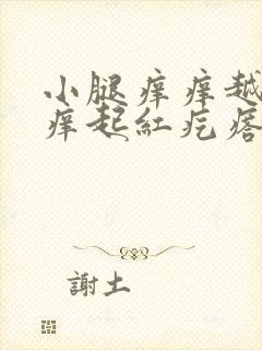 小腿痒痒越挠越痒起红疙瘩