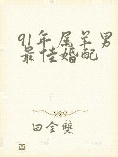 91年属羊男的最佳婚配