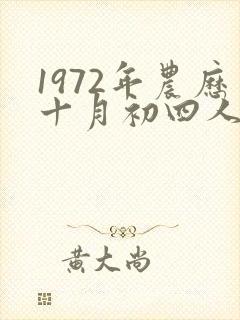 1972年农历十月初四人命运