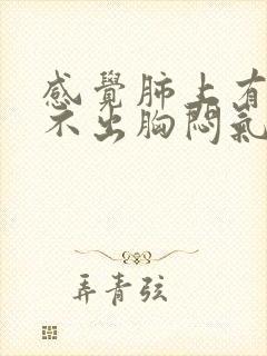 感觉肺上有痰咳不出胸闷气短封面