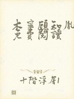 木宁顾知胤小说免费阅读封面