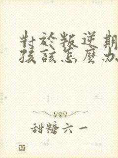 对于叛逆期的男孩该怎么办封面