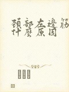 颈部左边筋疼是什么原因封面