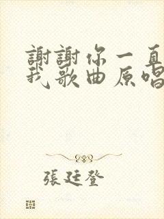 谢谢你一直陪着我歌曲原唱