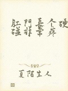 肛门长个硬包一碰非常疼