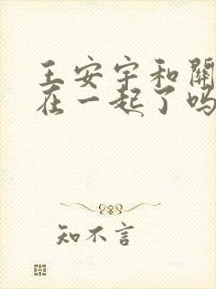 王安宇和关晓彤在一起了吗