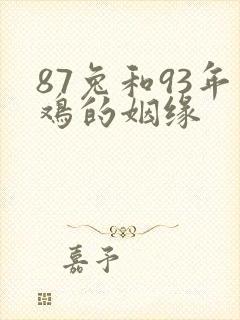 87兔和93年鸡的姻缘