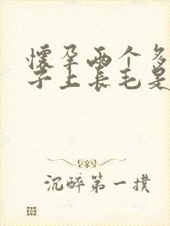 怀孕两个多月肚子上长毛是怎么回事封面