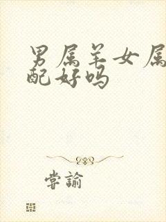 男属羊女属兔婚配好吗