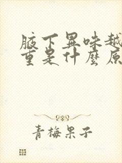 腋下异味越来越重是什么原因封面