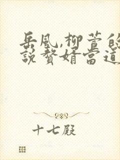 岳风,柳萱的小说赘婿当道