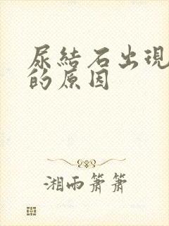 尿结石出现血尿的原因封面