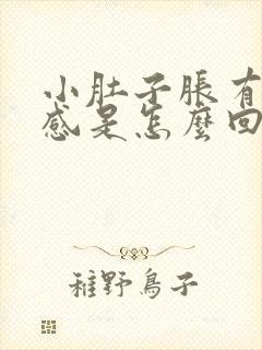 小肚子胀有下坠感是怎么回事