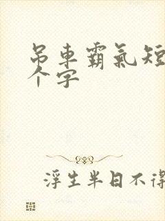 吊车霸气短句八个字