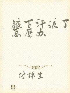 腋下汗流了很臭怎么办封面