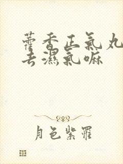 藿香正气丸可以去湿气嘛