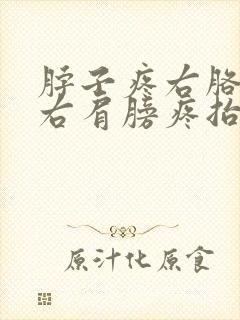 脖子疼右胳膊疼右肩膀疼抬不起来封面
