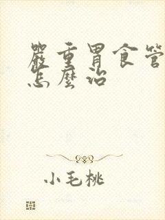 严重胃食管反流怎么治