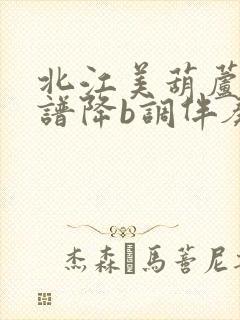 北江美葫芦丝简谱降b调伴奏