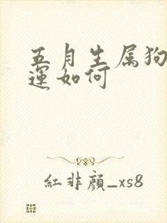 五月生属狗的命运如何