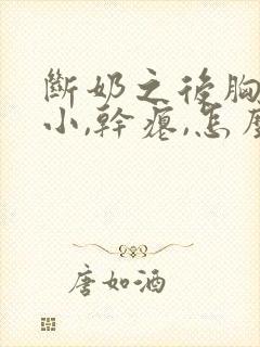 断奶之后胸部变小,干瘪,怎么恢复