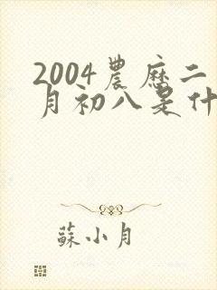 2004农历二月初八是什么命