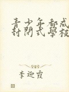 青少年都成叛逆封闭式学校哪里有封面
