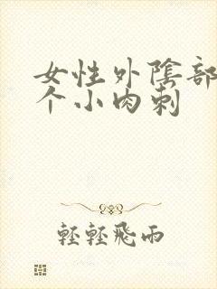 女性外阴部长了个小肉刺