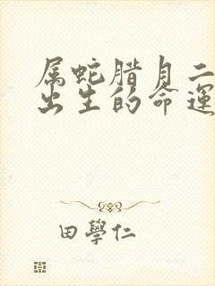 属蛇腊月二十五出生的命运如何