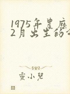 1975年农历2月出生的命运封面