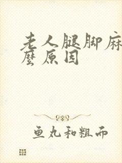 老人腿脚麻木什么原因